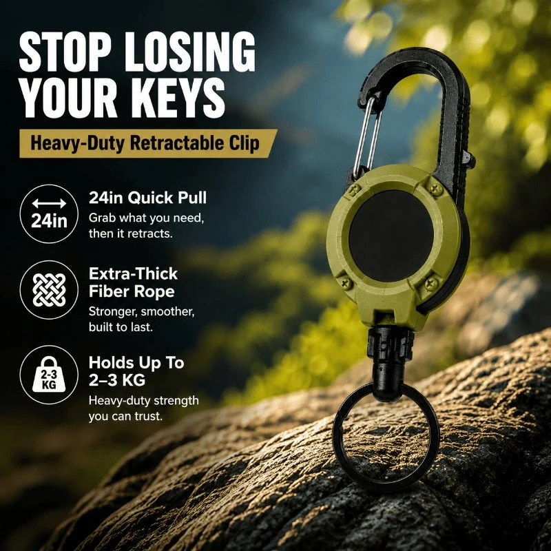 Heavy Duty Retractable Keychain