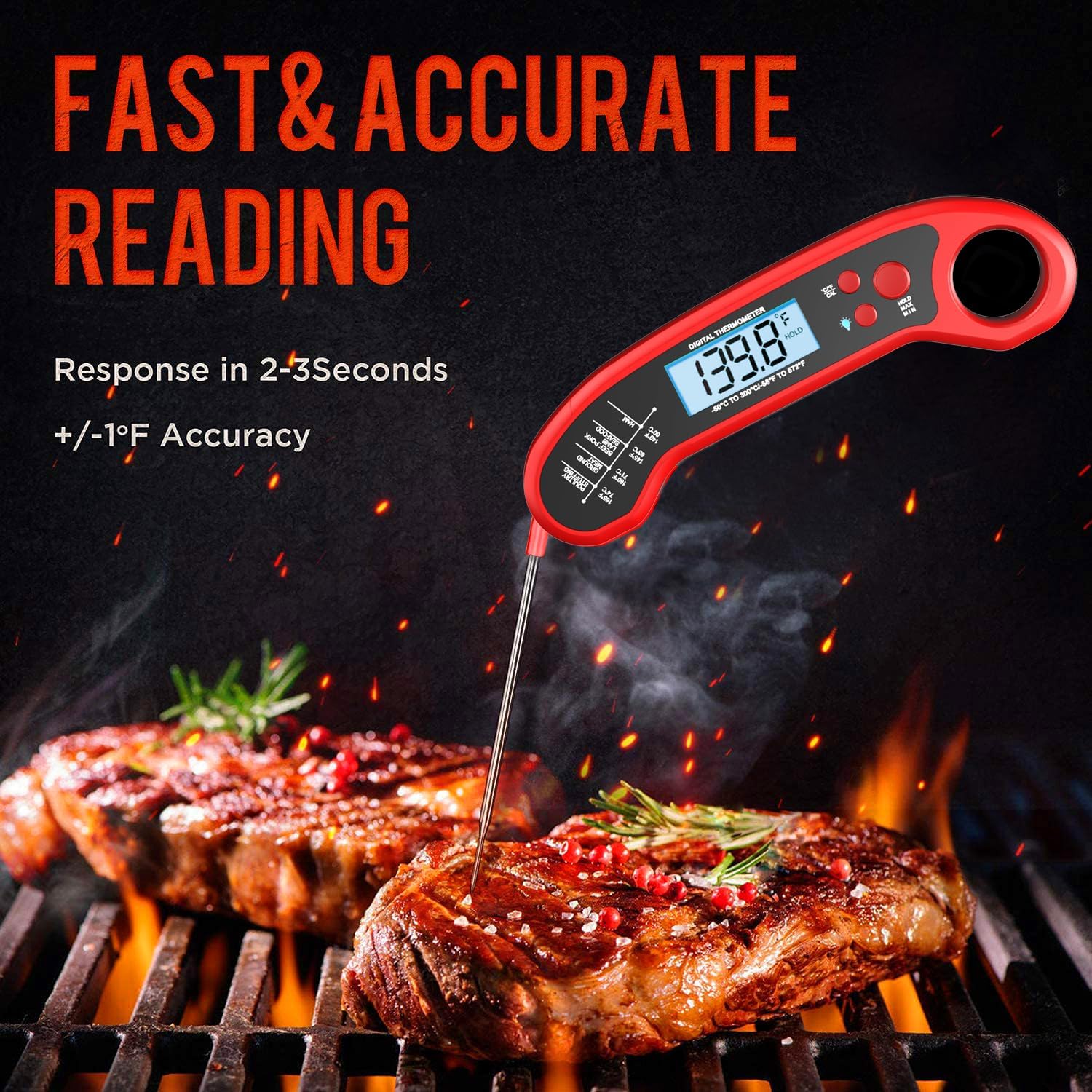 Instant Read Digital Meat Thermometer - Image 2