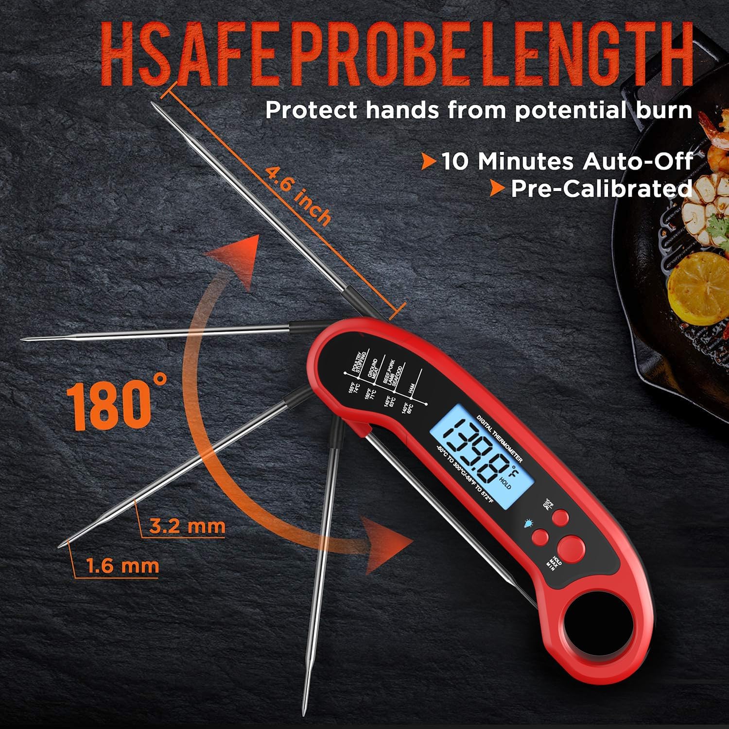 Instant Read Digital Meat Thermometer - Image 3