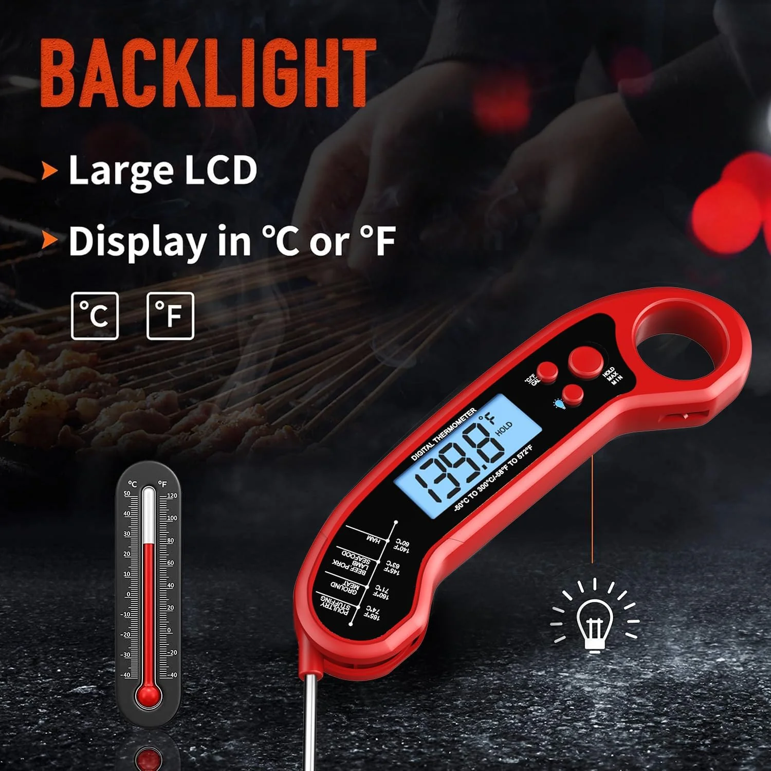Instant Read Digital Meat Thermometer - Image 4