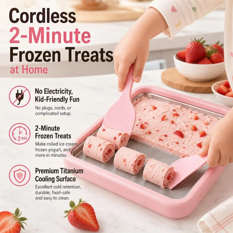Instant Rolled Ice Cream Maker