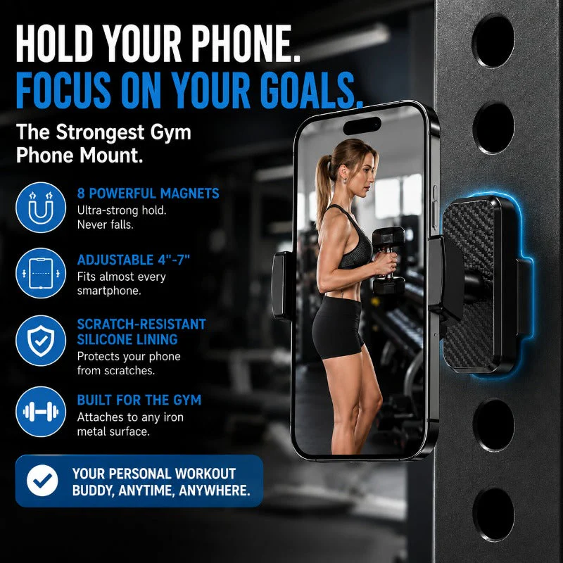 Magnetic Gym Phone Mount