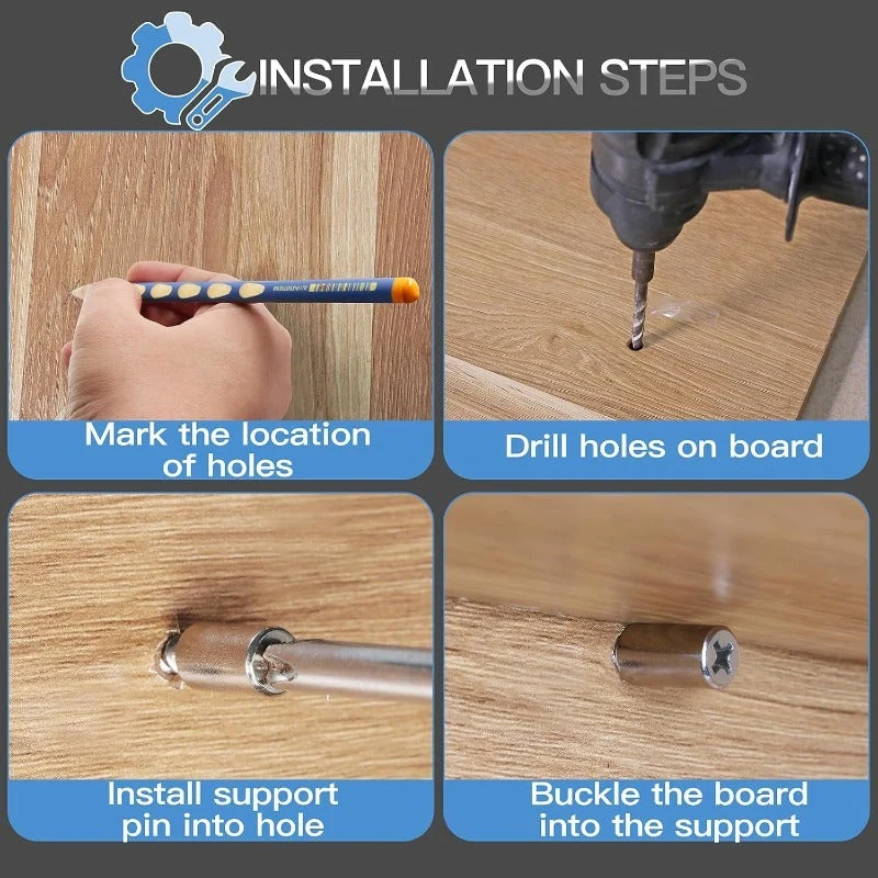 Metal Screw-In Shelf Pegs - Image 5