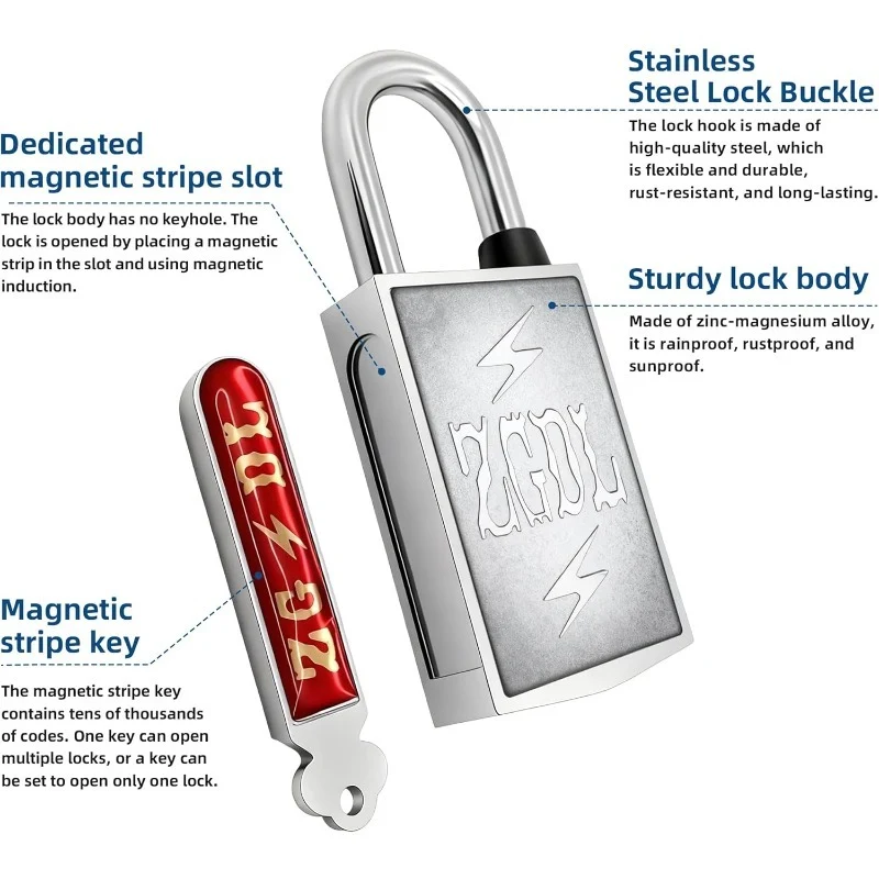 No Keyhole Magnetic Padlock - Image 4