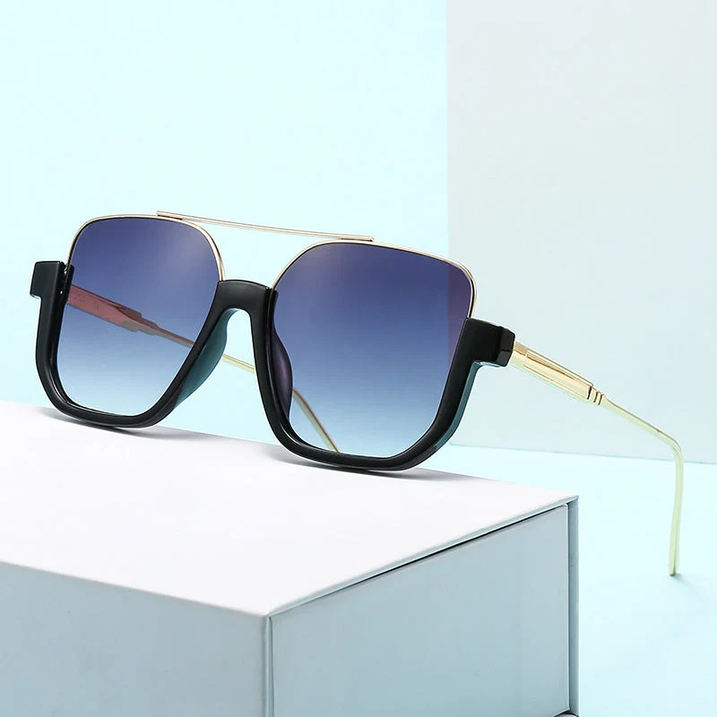Oversized Retro Metal Aviators - Image 10