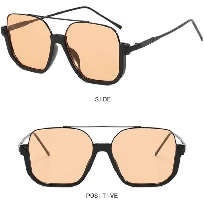 Oversized Retro Metal Aviators - Image 3