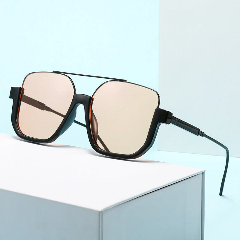 Oversized Retro Metal Aviators - Image 8