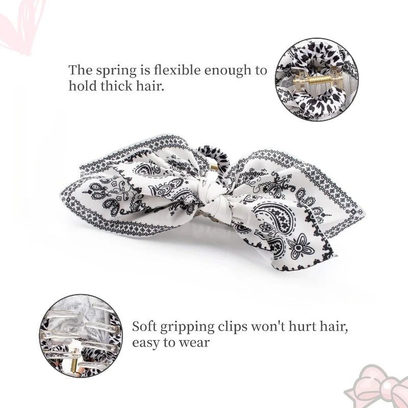 Paisley Bow Hair Claw - Image 4