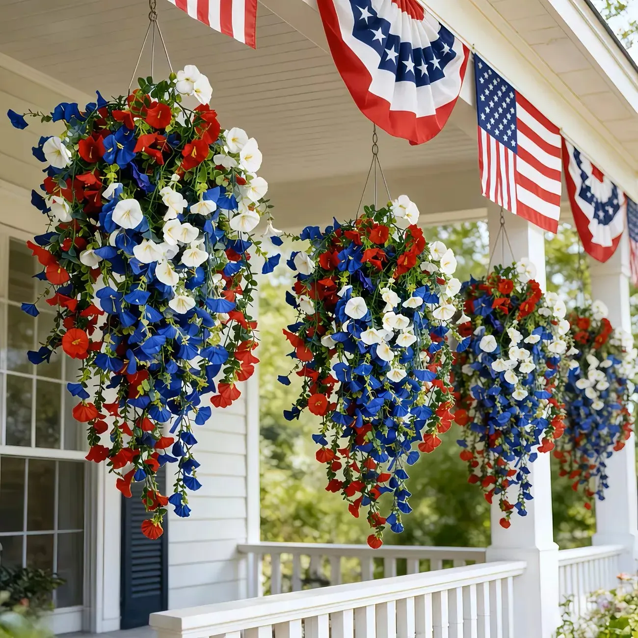 ✨Independence Day Hot Sale❤️🤍💙 🇺🇸 Red, White & Blue Flowers for America’s 250th – Perfect for Porch & Party 💐 - Image 12