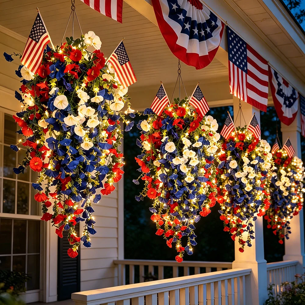 ✨Independence Day Hot Sale❤️🤍💙 🇺🇸 Red, White & Blue Flowers for America’s 250th – Perfect for Porch & Party 💐 - Image 2