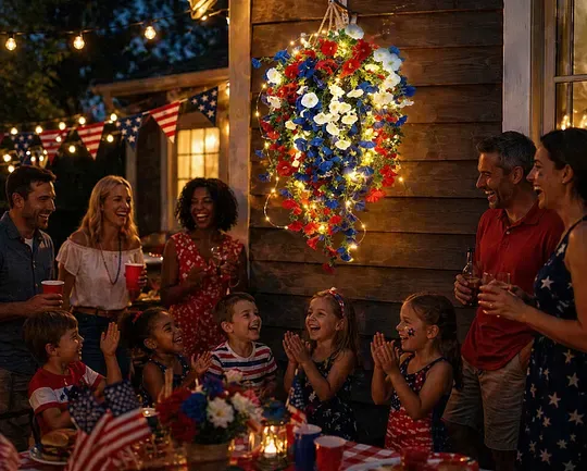 ✨Independence Day Hot Sale❤️🤍💙 🇺🇸 Red, White & Blue Flowers for America’s 250th – Perfect for Porch & Party 💐 - Image 5