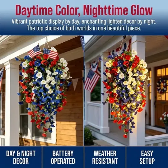 ✨Independence Day Hot Sale❤️🤍💙 🇺🇸 Red, White & Blue Flowers for America’s 250th – Perfect for Porch & Party 💐 - Image 6