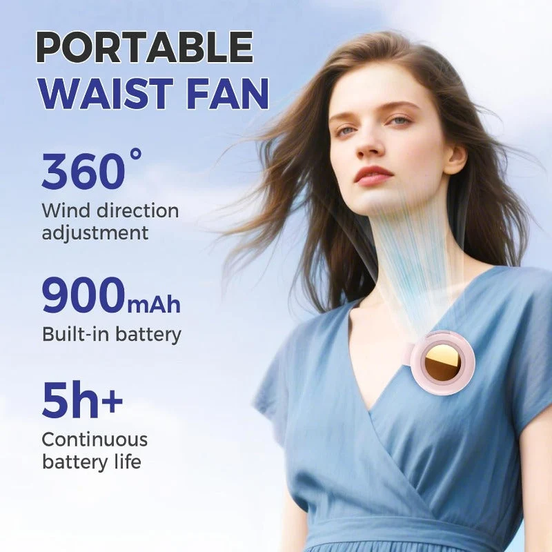 Portable 3-Speed Wearable Fan - Image 4