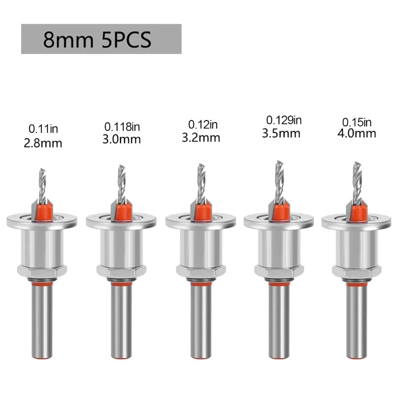 Precision Tapered Countersink Set