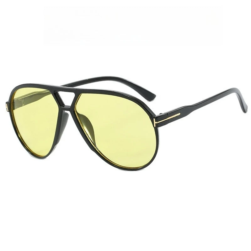 Retro Oversized Aviator Sunglasses - Image 10