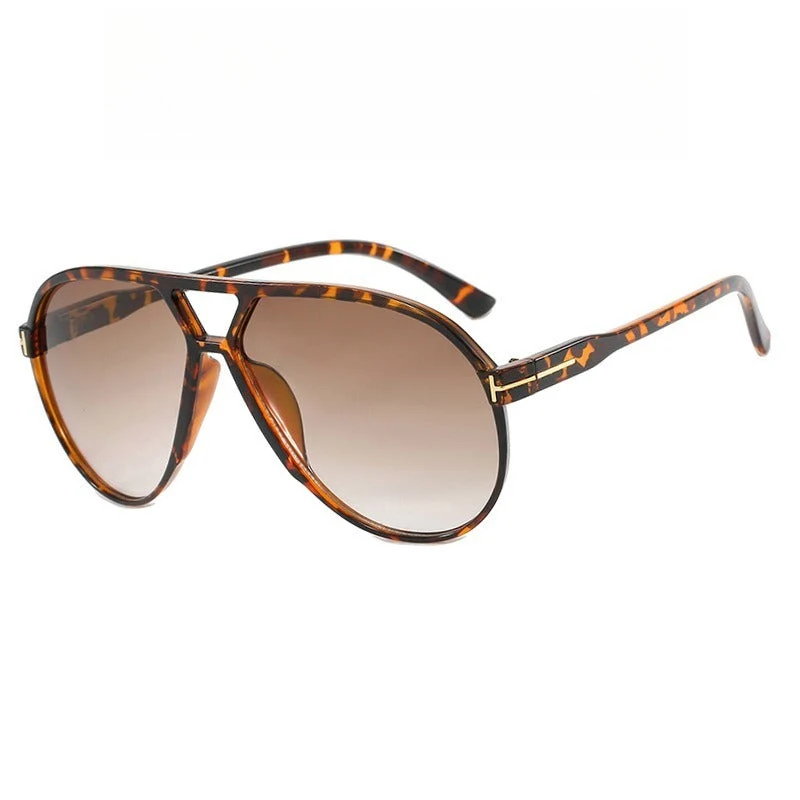 Retro Oversized Aviator Sunglasses - Image 12