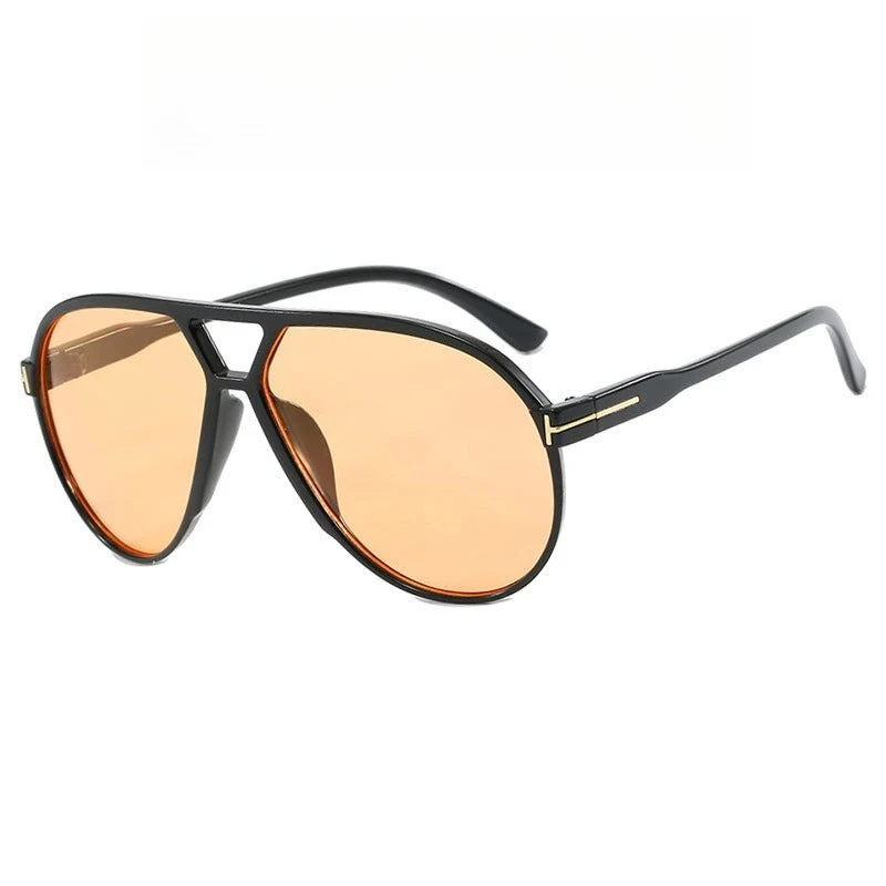 Retro Oversized Aviator Sunglasses - Image 6