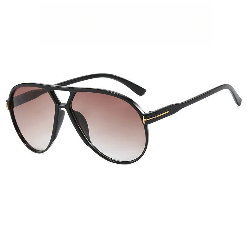 Retro Oversized Aviator Sunglasses - Image 7