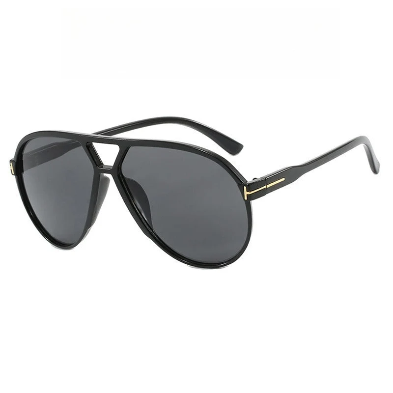 Retro Oversized Aviator Sunglasses - Image 8