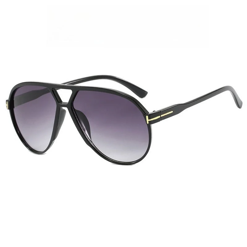 Retro Oversized Aviator Sunglasses - Image 9