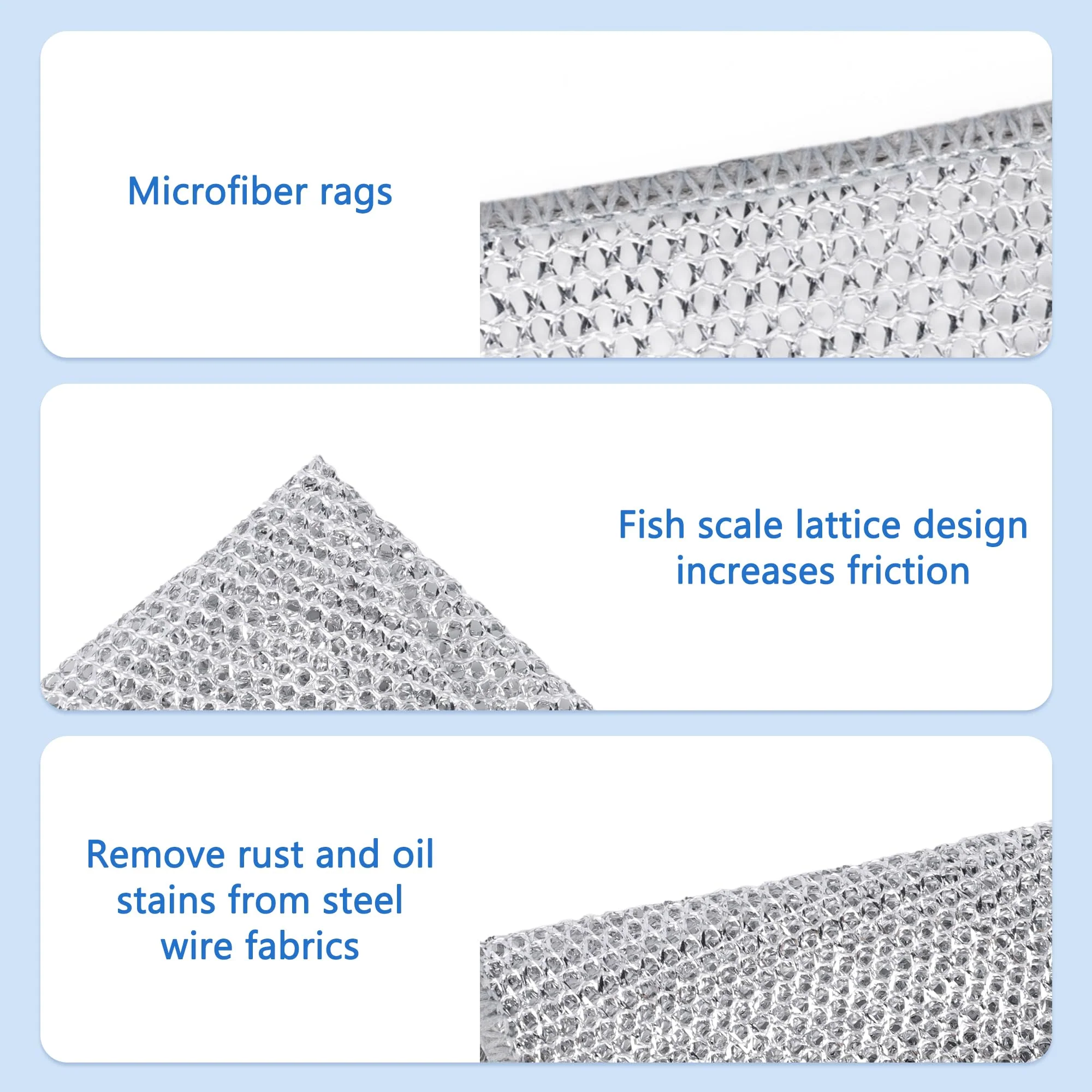 Reusable Diamond Weave Scrubber Cloths – Tough on Stains, Gentle on Surfaces - Image 6