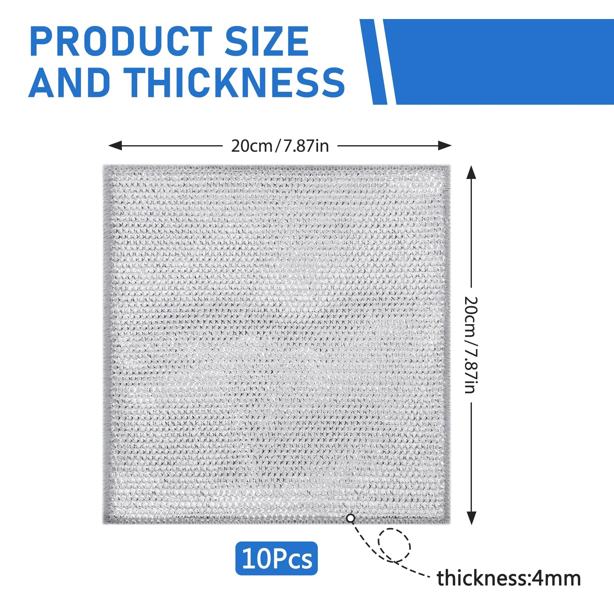 Reusable Diamond Weave Scrubber Cloths – Tough on Stains, Gentle on Surfaces - Image 7