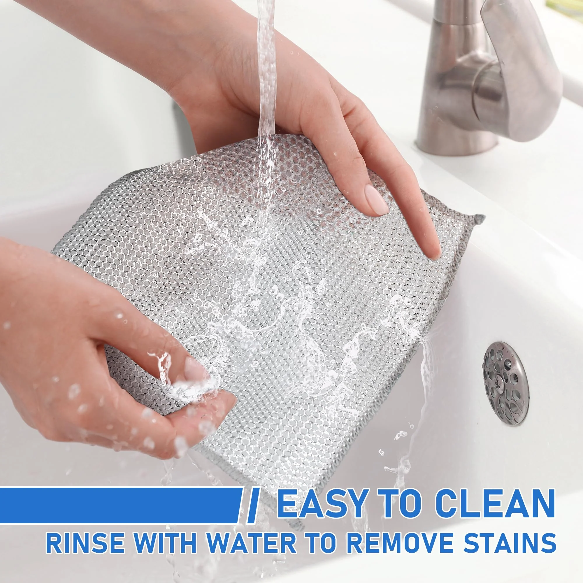 Reusable Diamond Weave Scrubber Cloths – Tough on Stains, Gentle on Surfaces - Image 3