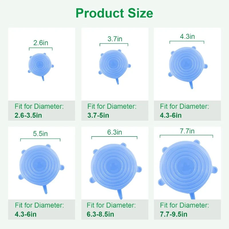 Reusable Silicone Lid Set - Image 2
