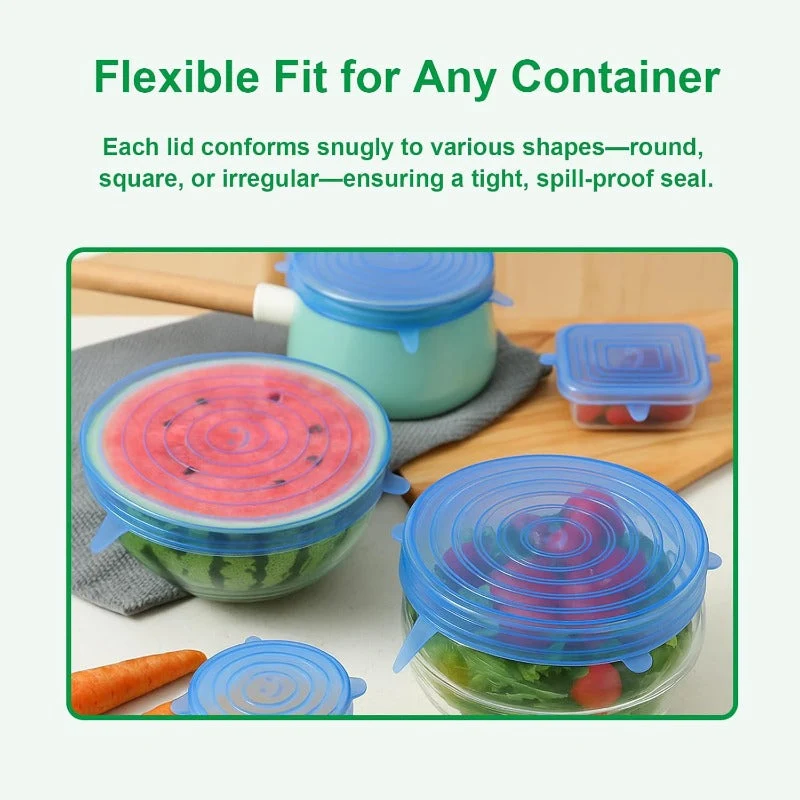 Reusable Silicone Lid Set - Image 4