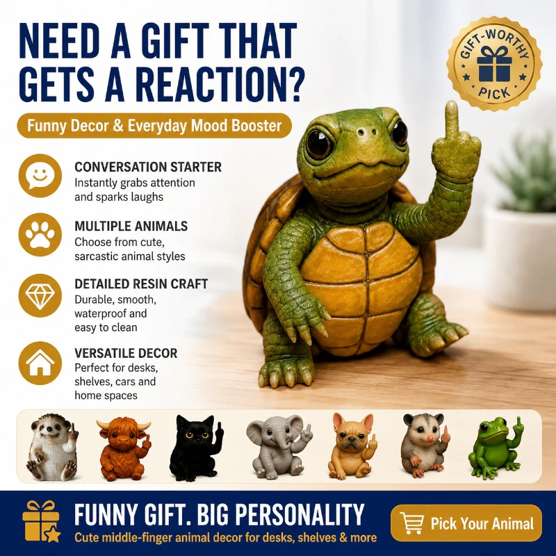 Rude Gesture Funny Figurine