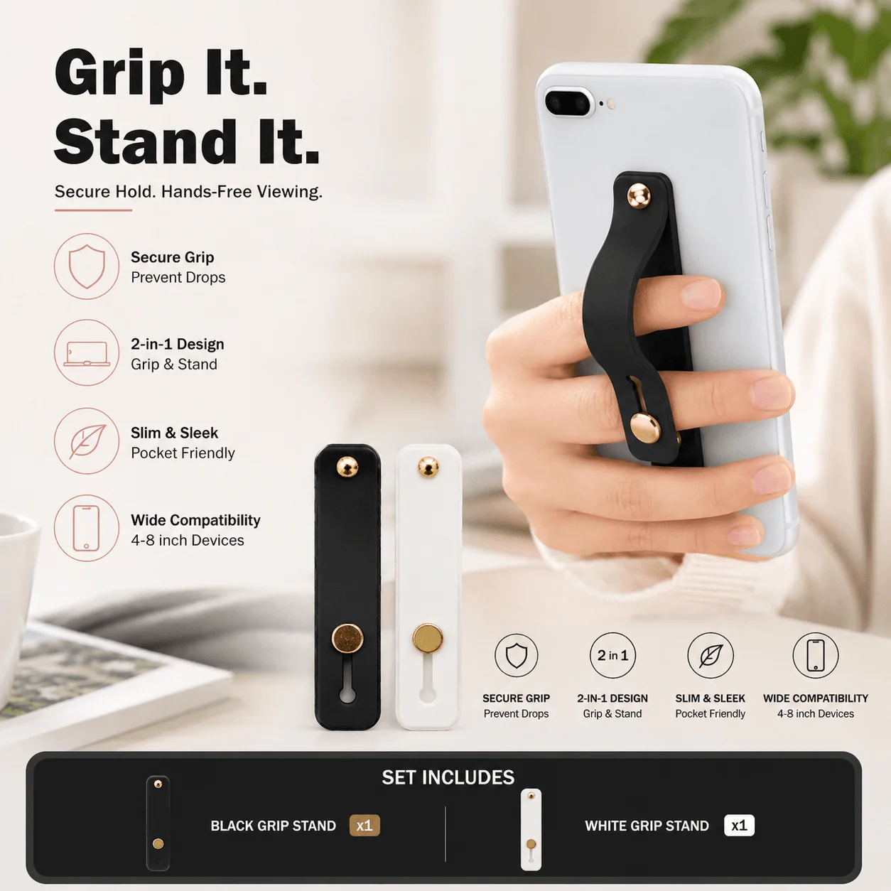 Secure Phone Grip Stand - Image 13