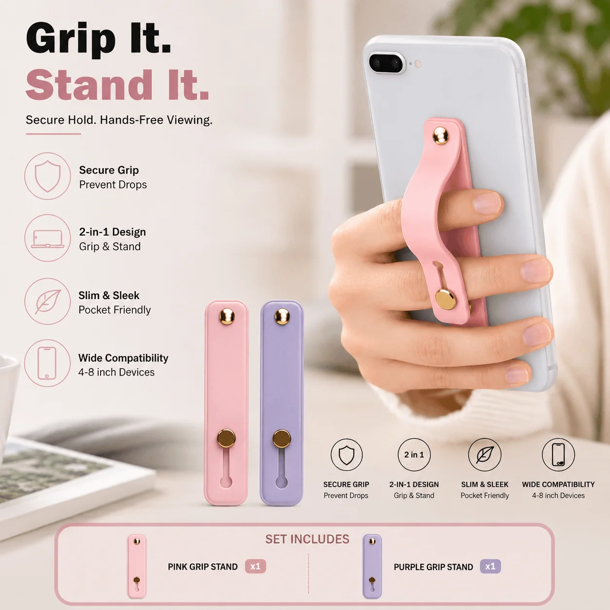 Secure Phone Grip Stand - Image 14