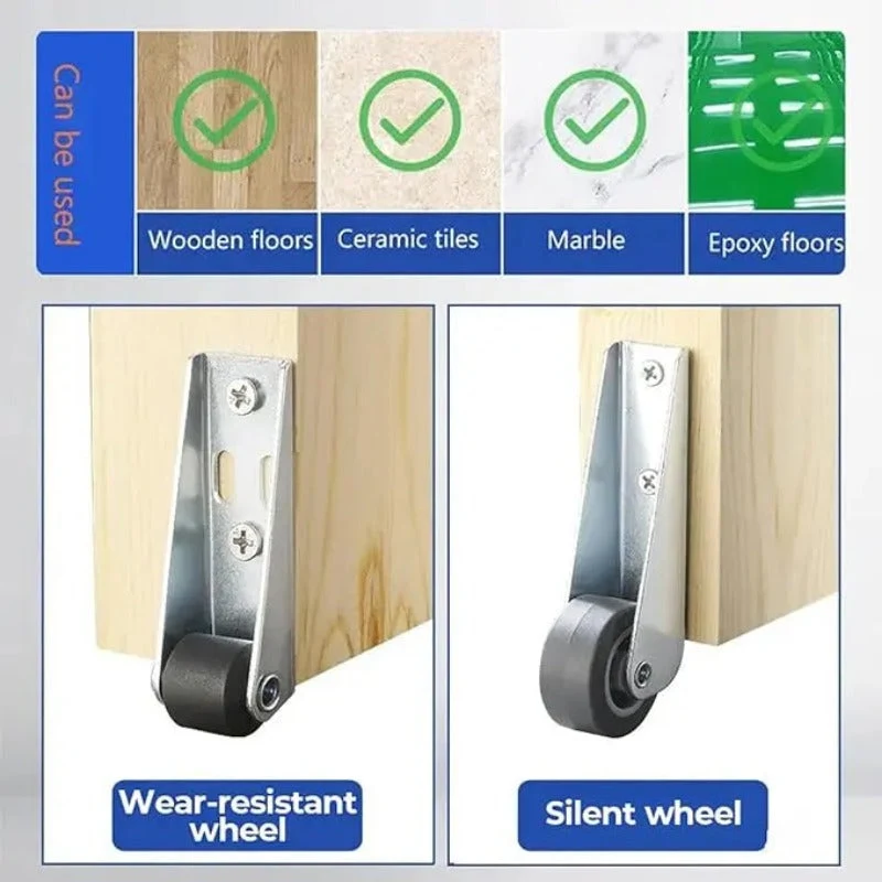 Silent Rubber Furniture Casters - Image 2