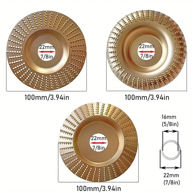 Slope-Type Wood Carving Disc for Angle Grinder - Image 4