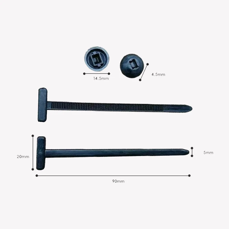 Eptchn Snap-Fit Nylon Fastening Clip Locking Zip Ties - Image 7