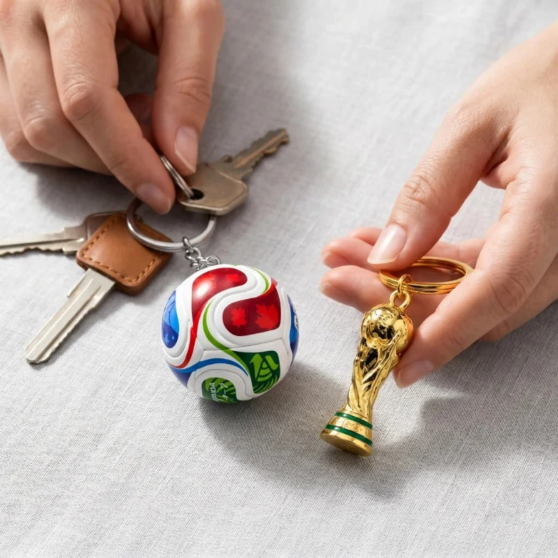 Soccer Trophy Keychain Duo - Image 3