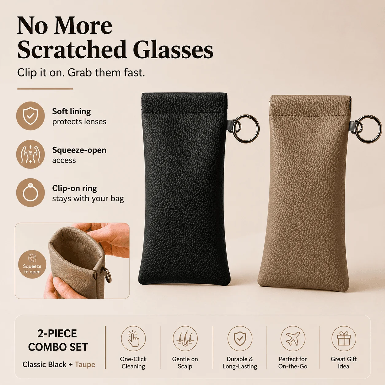 Soft Lined Glasses Sleeve - Image 11