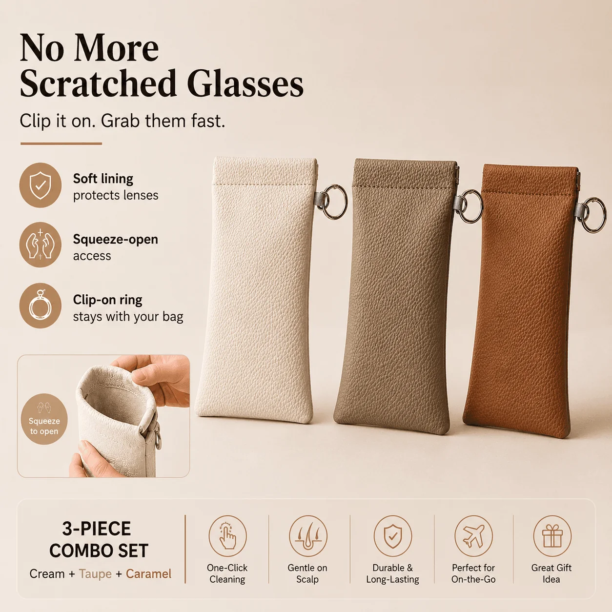Soft Lined Glasses Sleeve - Image 12