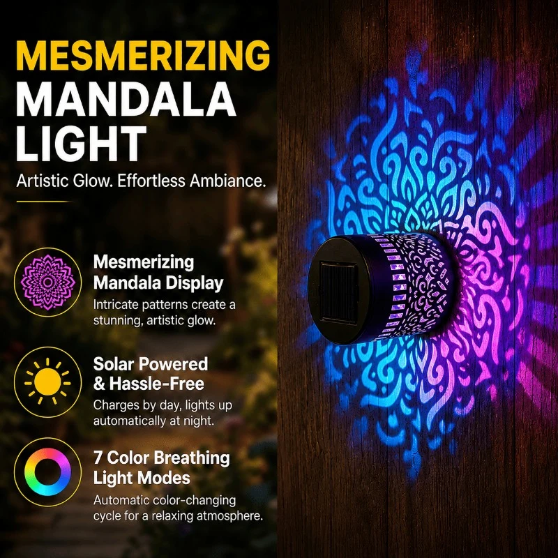 Solar Mandala Projection Light