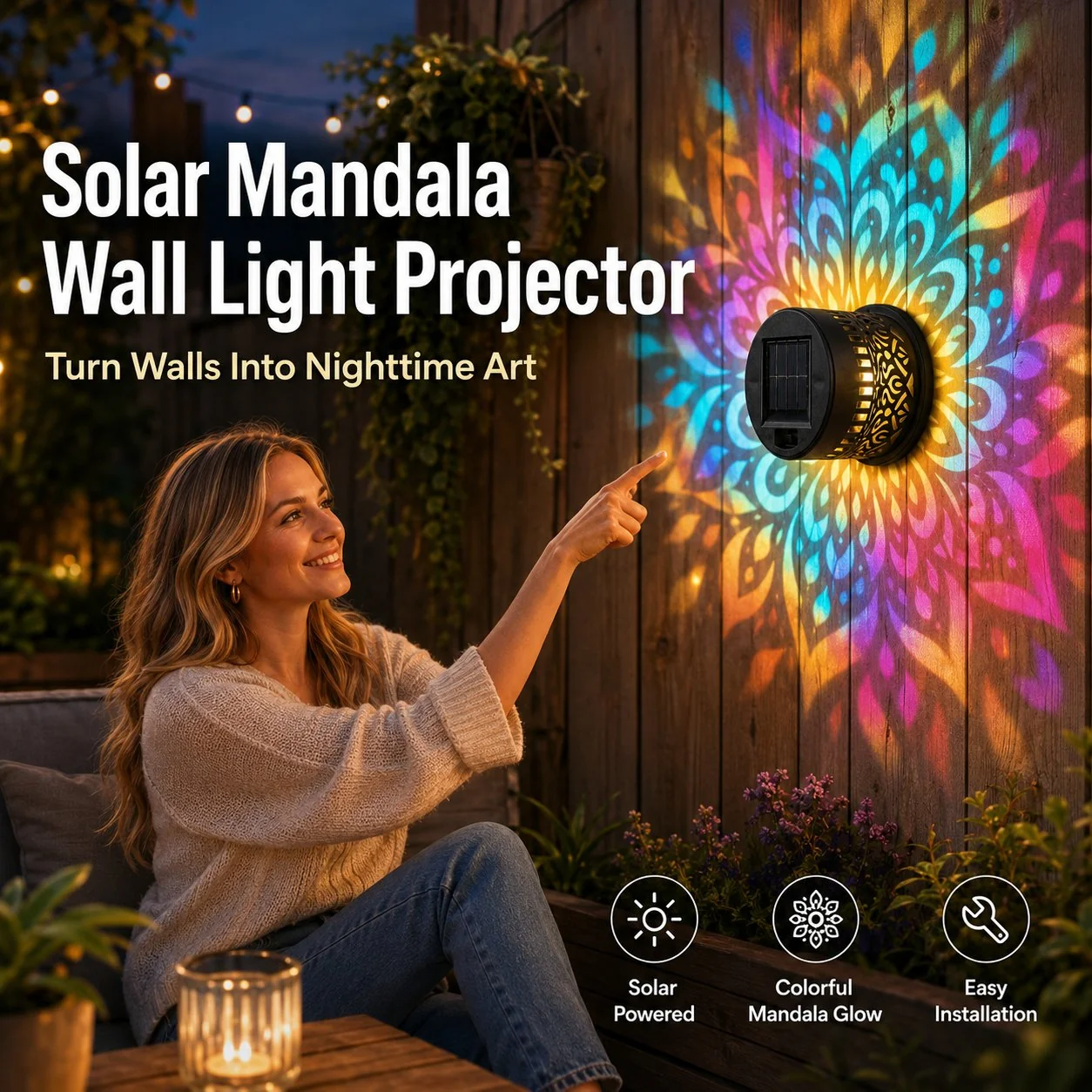 Solar Mandala Wall Projector - Image 2