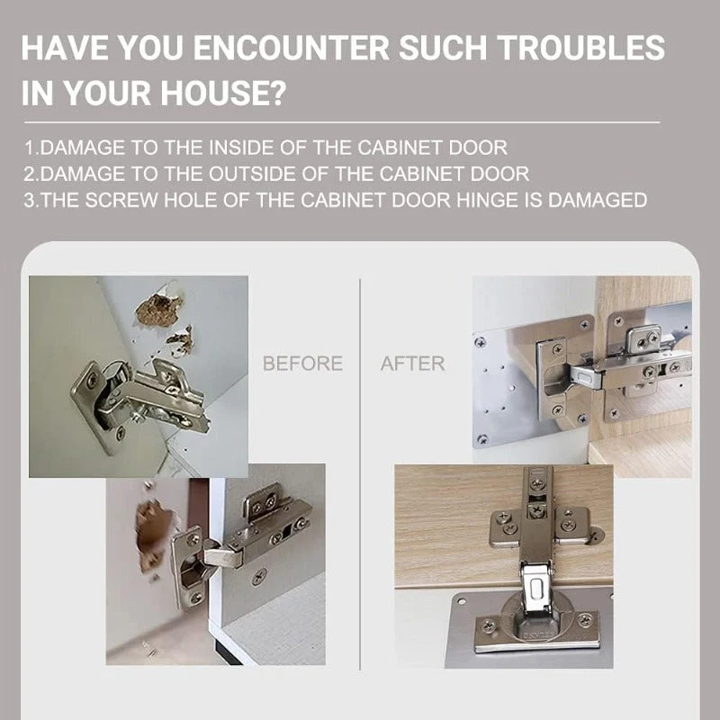 HingeSaver Stainless Steel Cabinet Hinge Repair Kit - Image 5