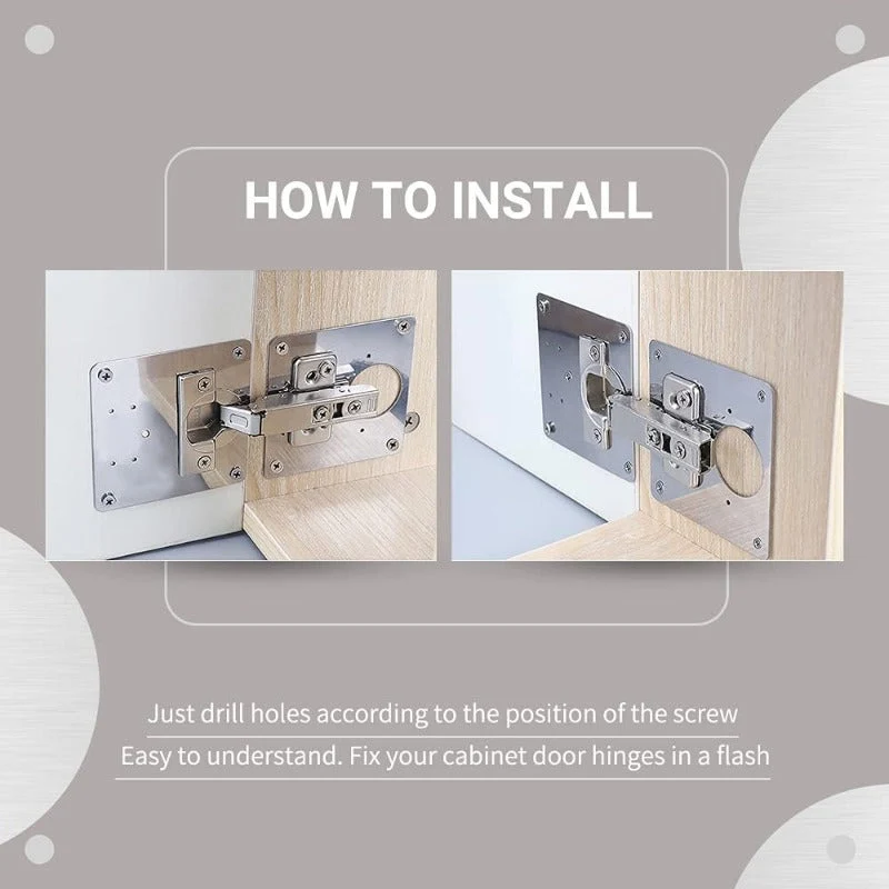 HingeSaver Stainless Steel Cabinet Hinge Repair Kit - Image 6