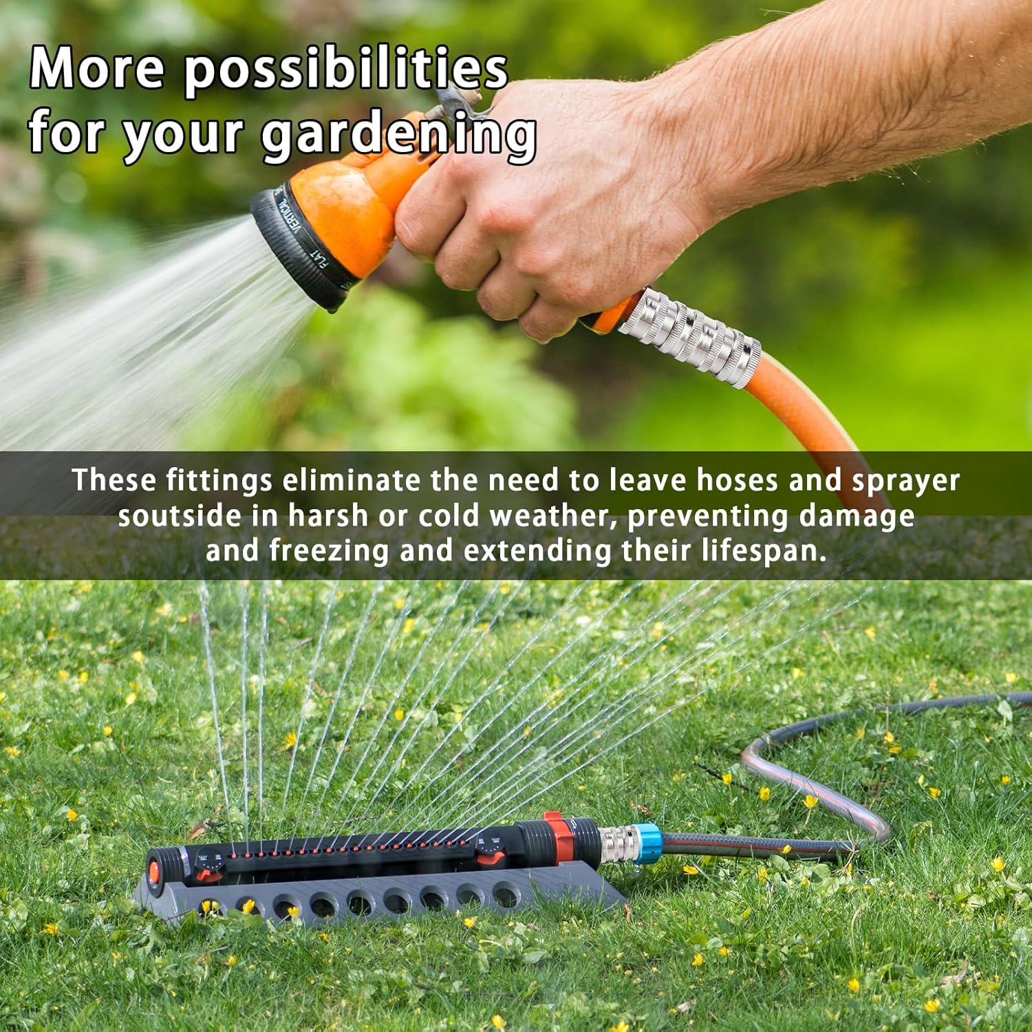 šStainless Steel Garden Hose Quick Connect Fittings Set - Image 6
