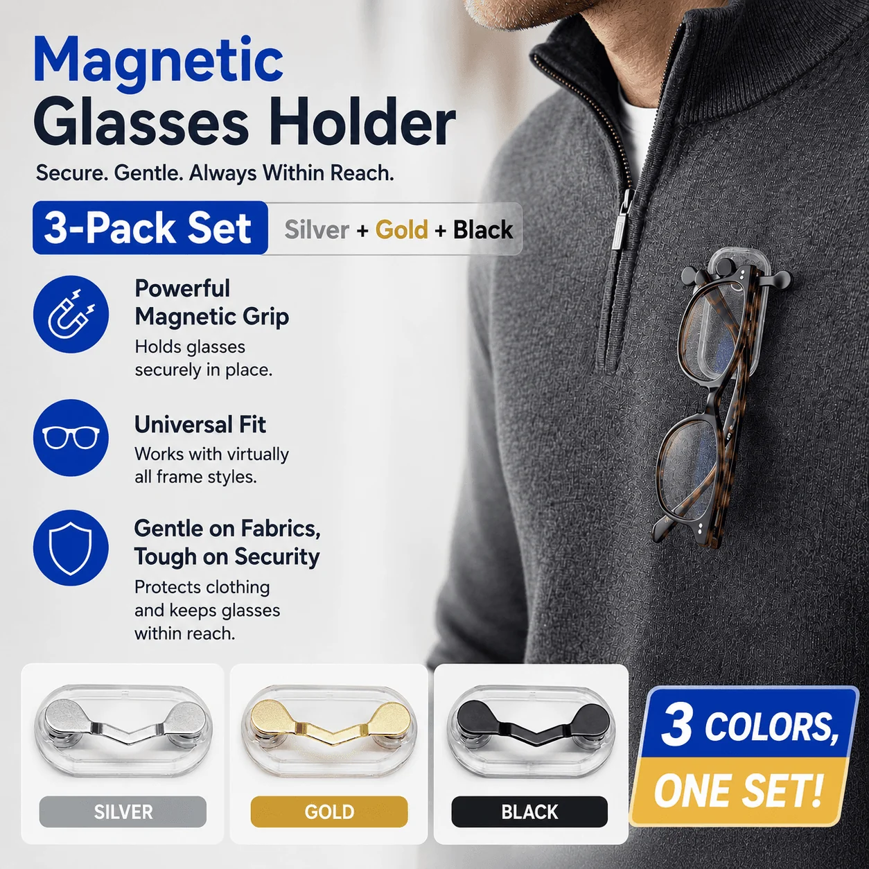 Strong Magnetic Eyewear Holder - Image 12
