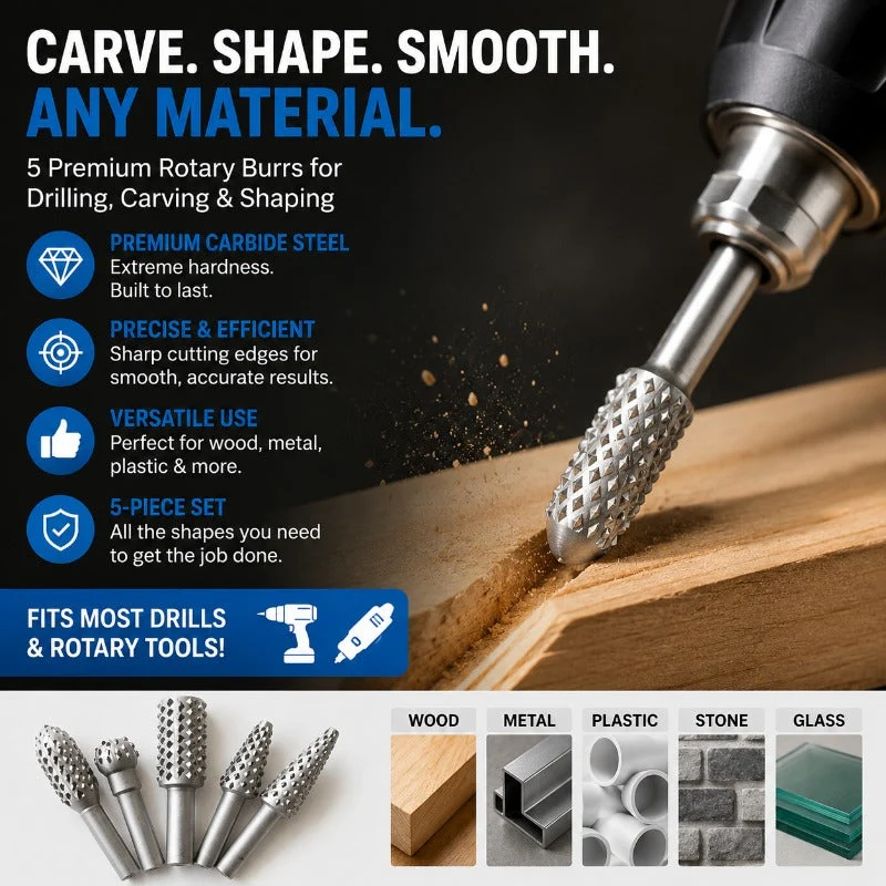 Tungsten Carbide Burr Set