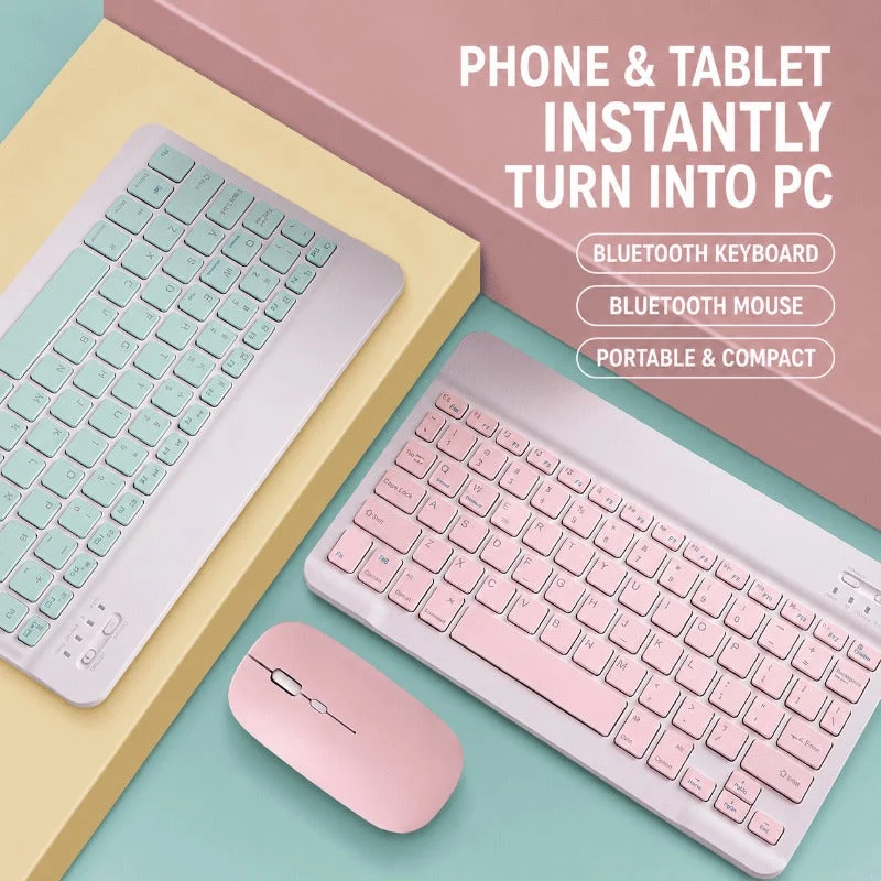 Ultra-Slim Portable Wireless Keyboard - Image 3