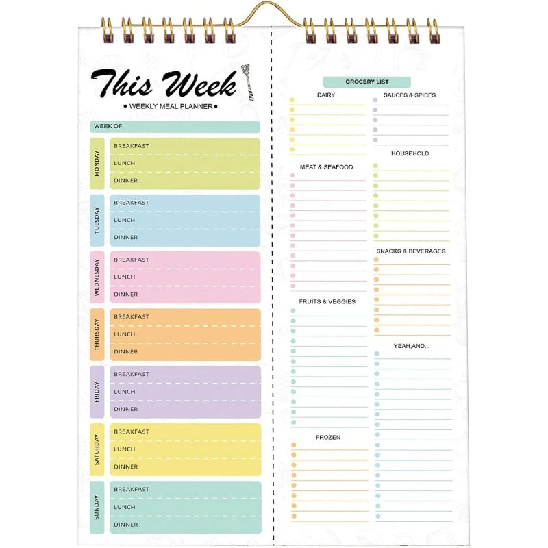 Undated Weekly Meal Planner