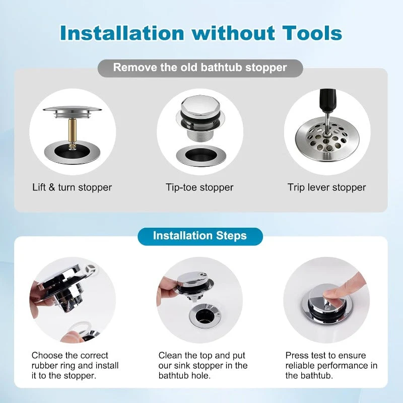 Universal 3-in-1 Tub Stopper - Image 4