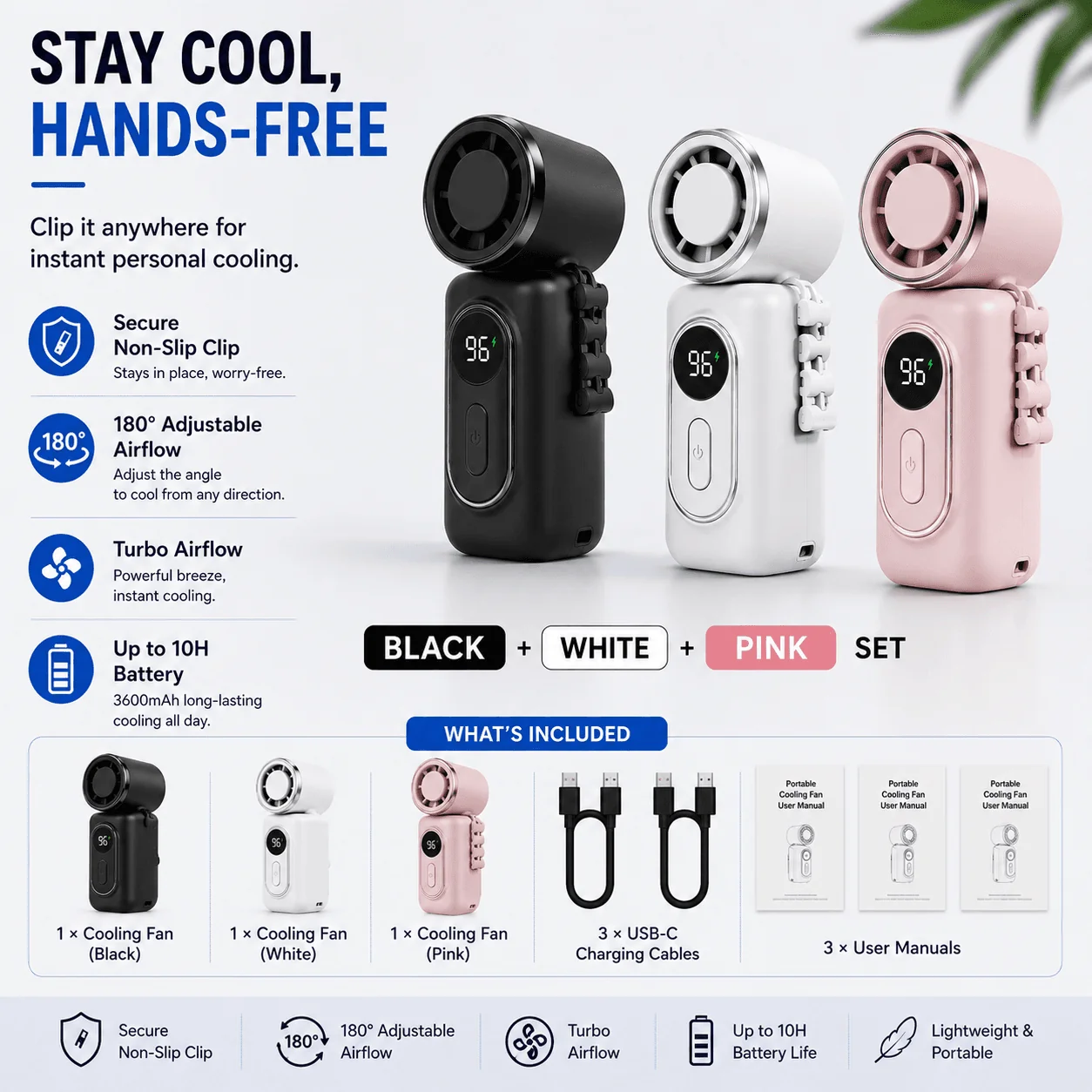Universal Clip-On Mini Fan - Image 13