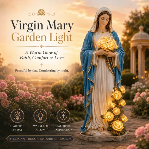 💗Virgin Mary Garden Light-7.2*6.5*20cm